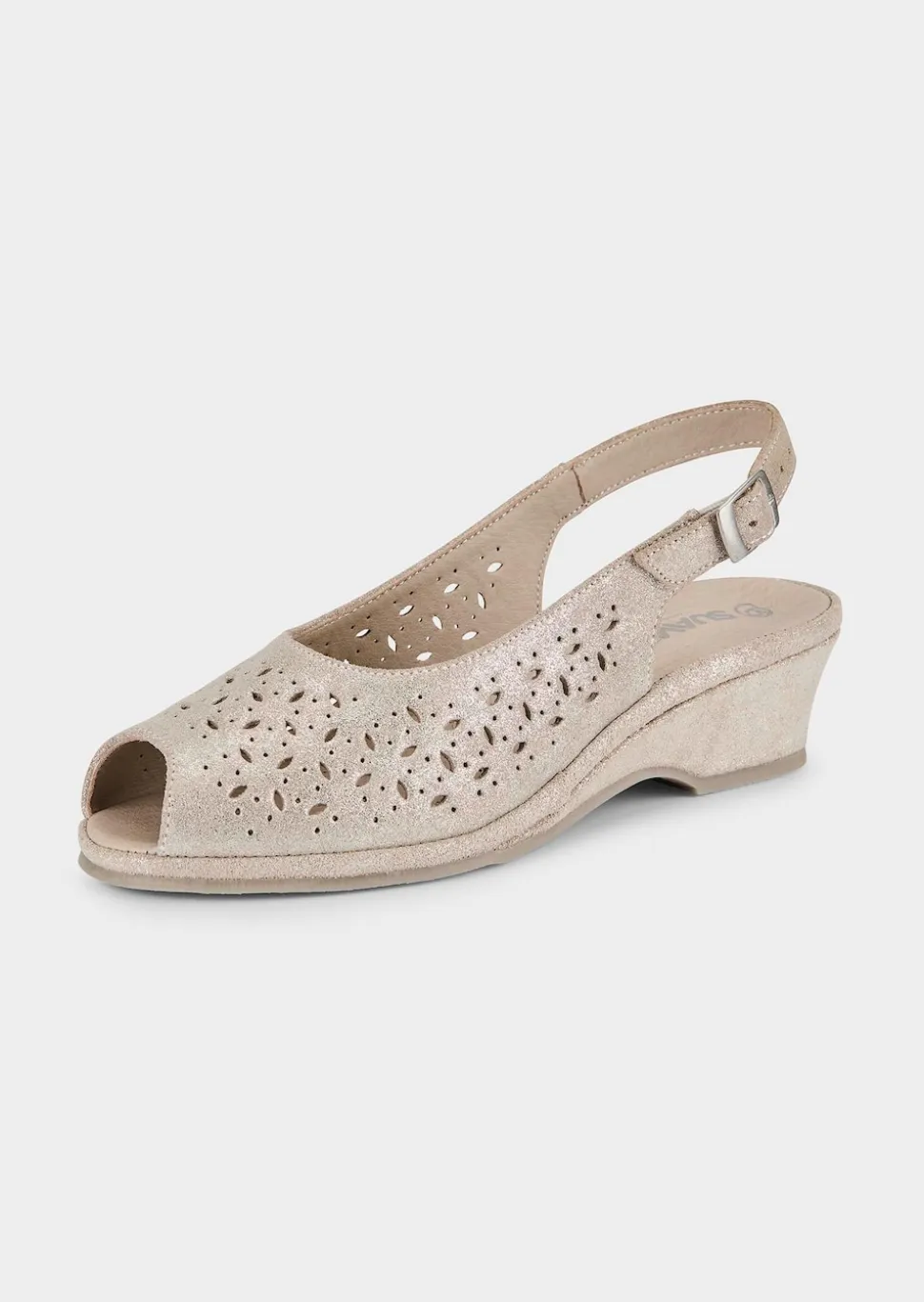 Sandalen aus perforiertem Leder