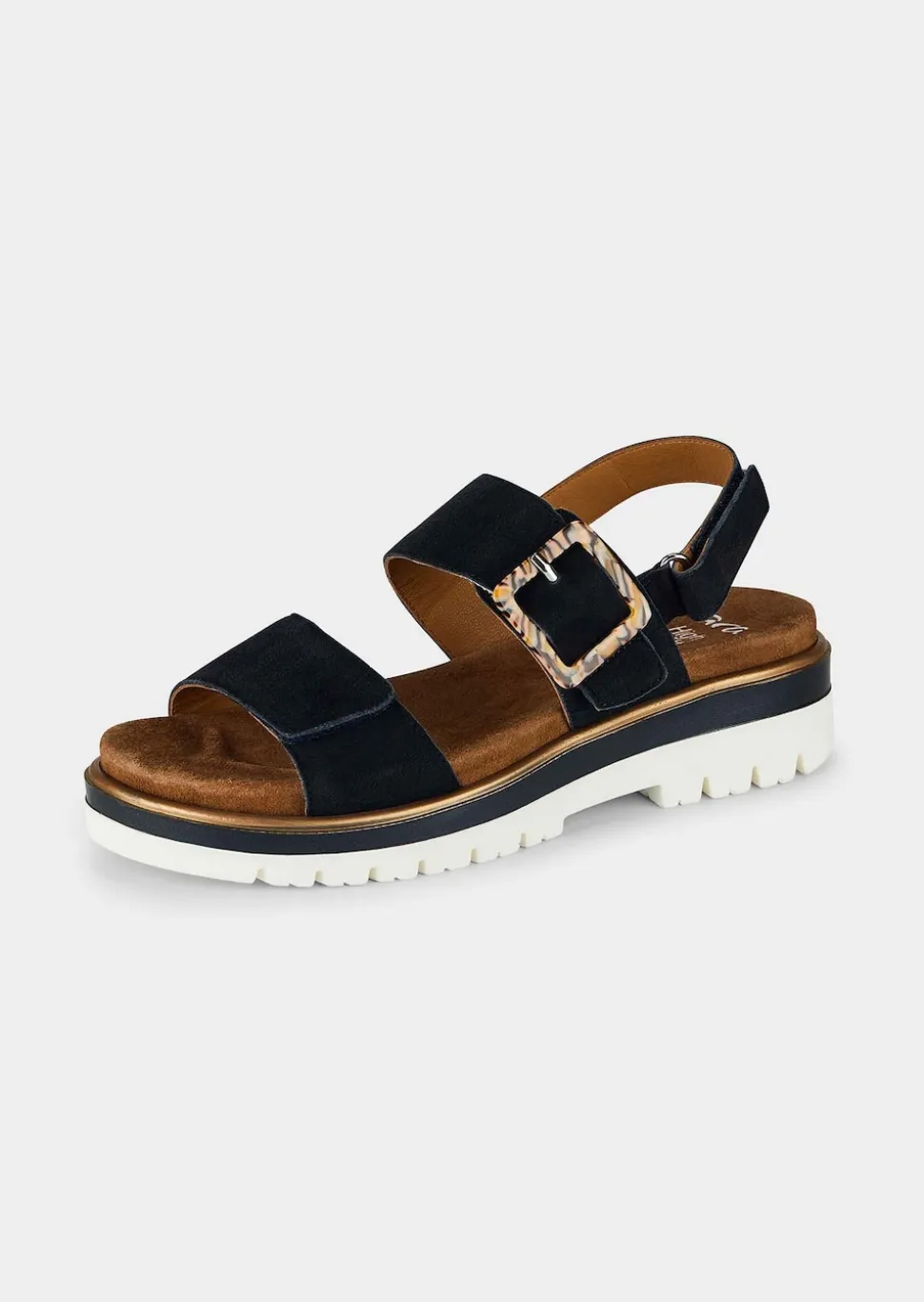 Sandalen mit dekorativer Zierschließe