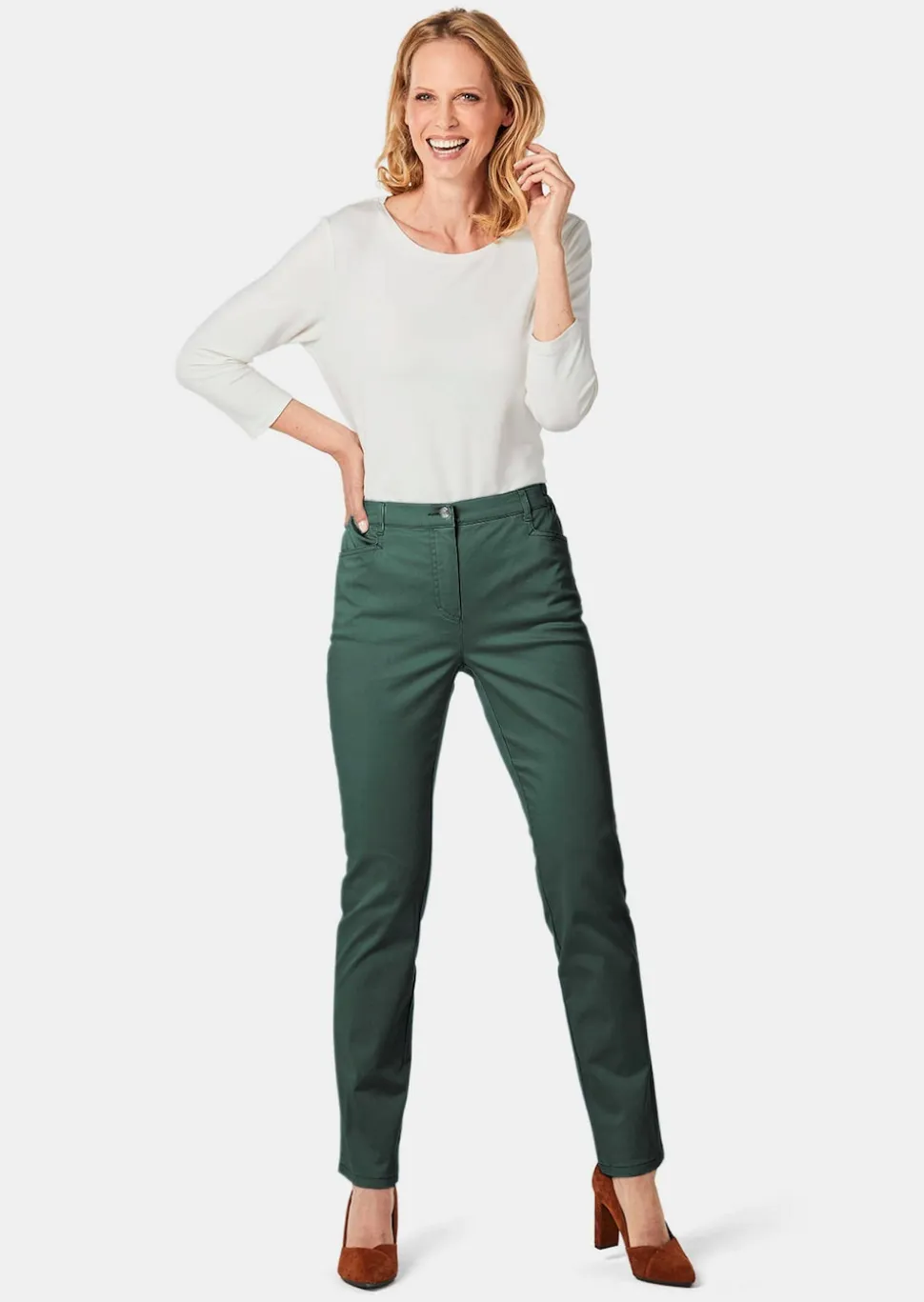 Satin-Baumwollhose LOUISA