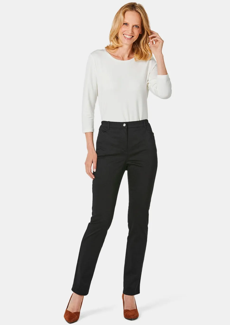 Satin-Baumwollhose LOUISA