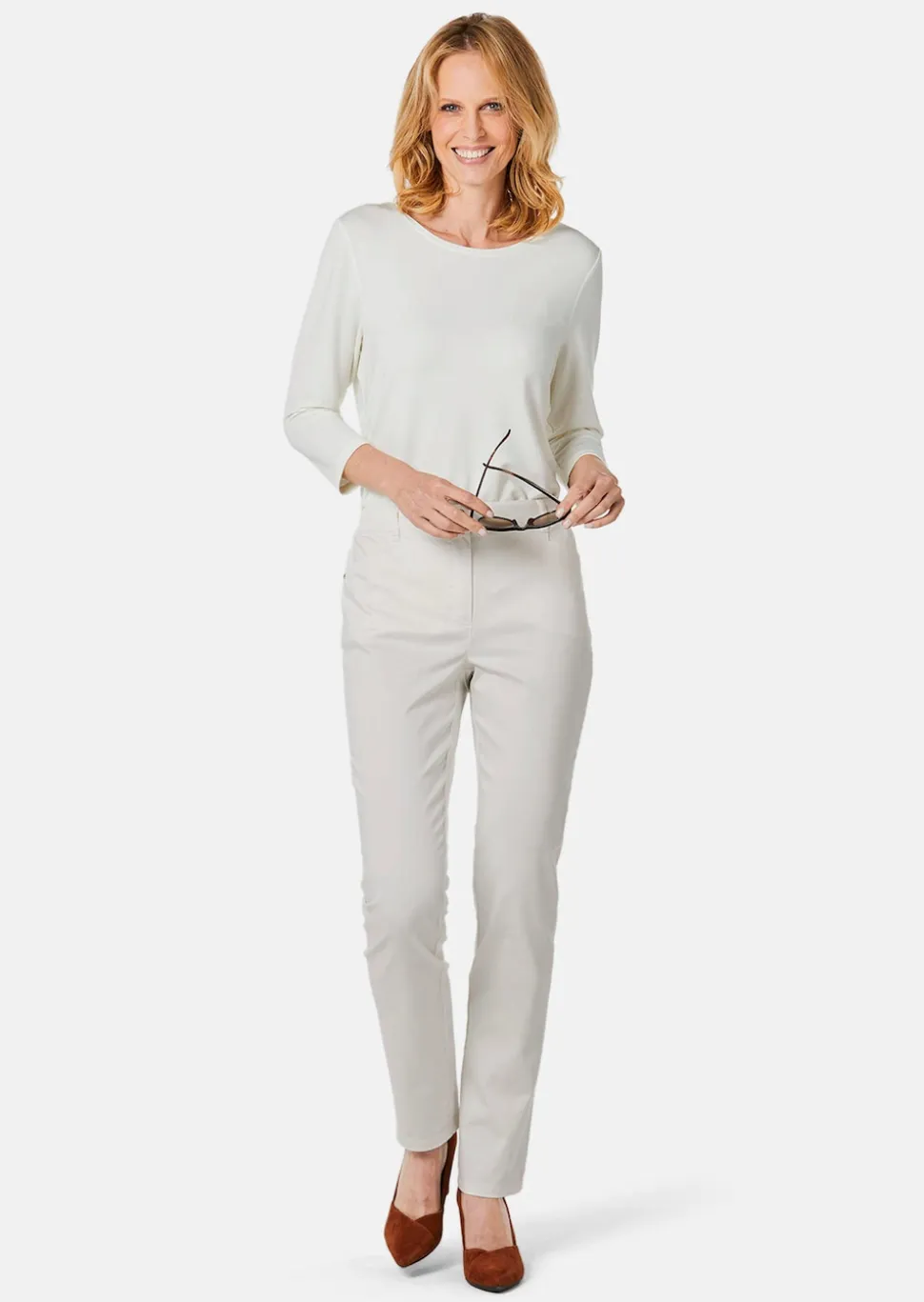 Satin-Baumwollhose LOUISA