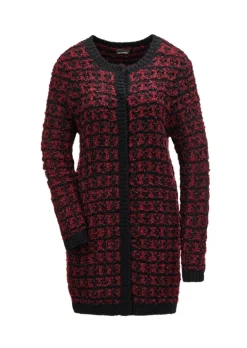 Schicker Strickcardigan mit Glanzgarnen
