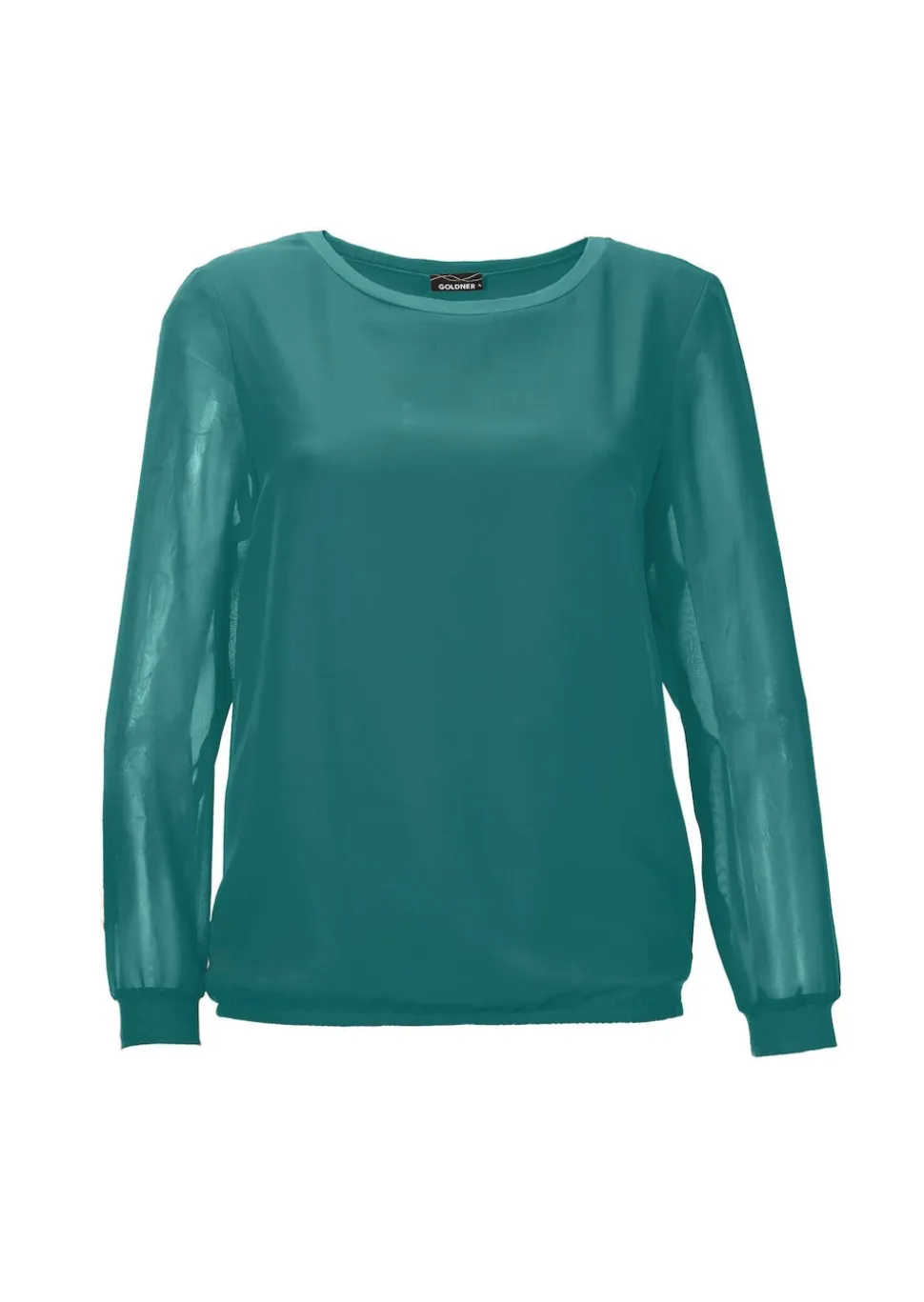 Schlupfbluse aus luftigem Chiffon