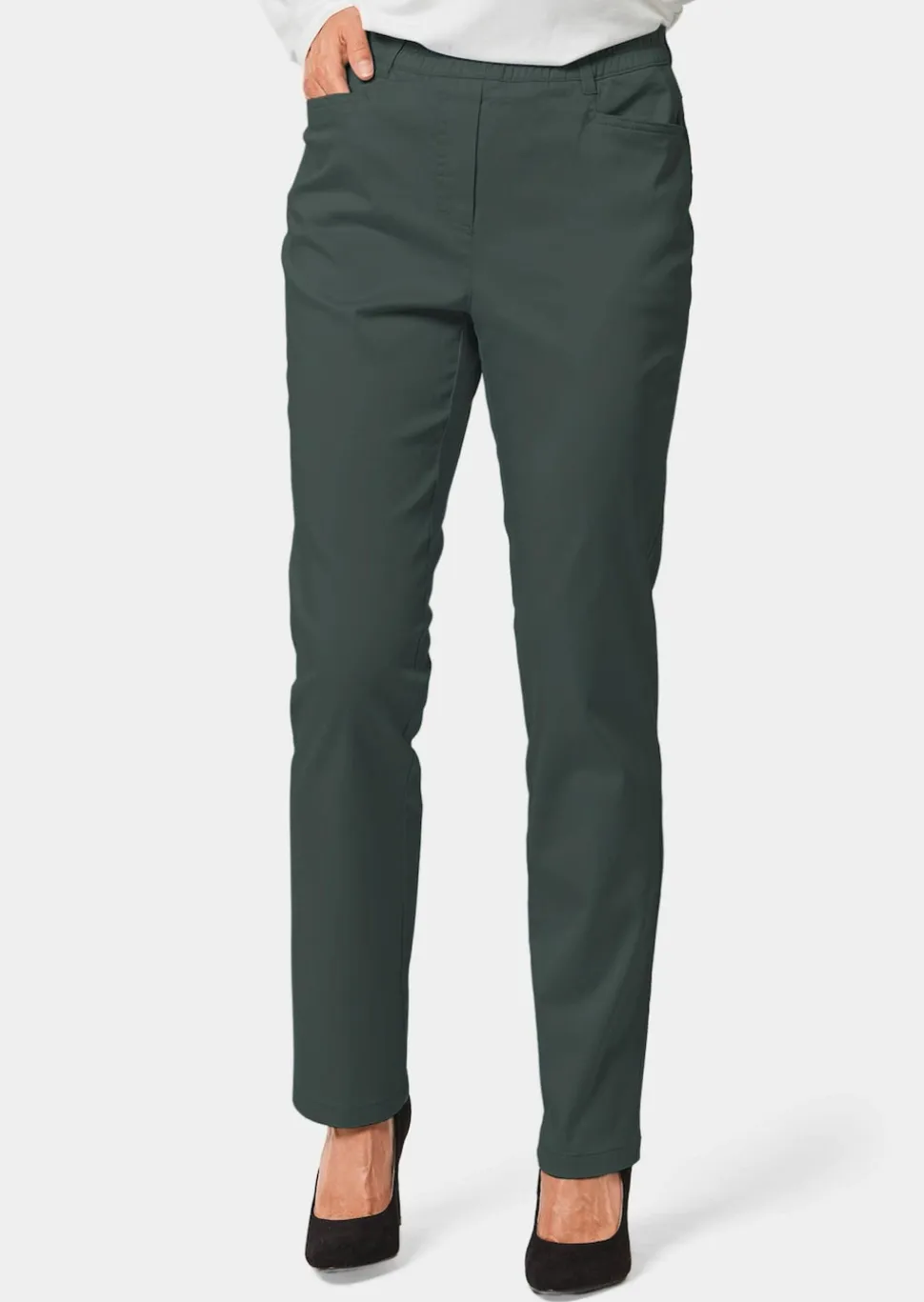 Schlupfhose LOUISA aus Baumwoll-Satin