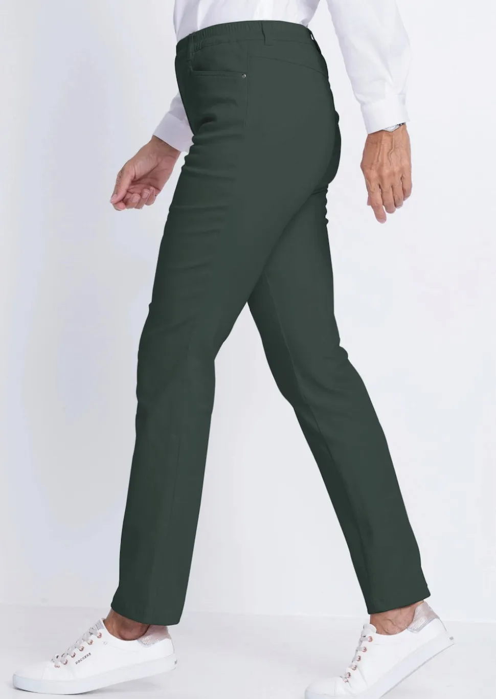 Schlupfhose LOUISA aus Baumwoll-Satin