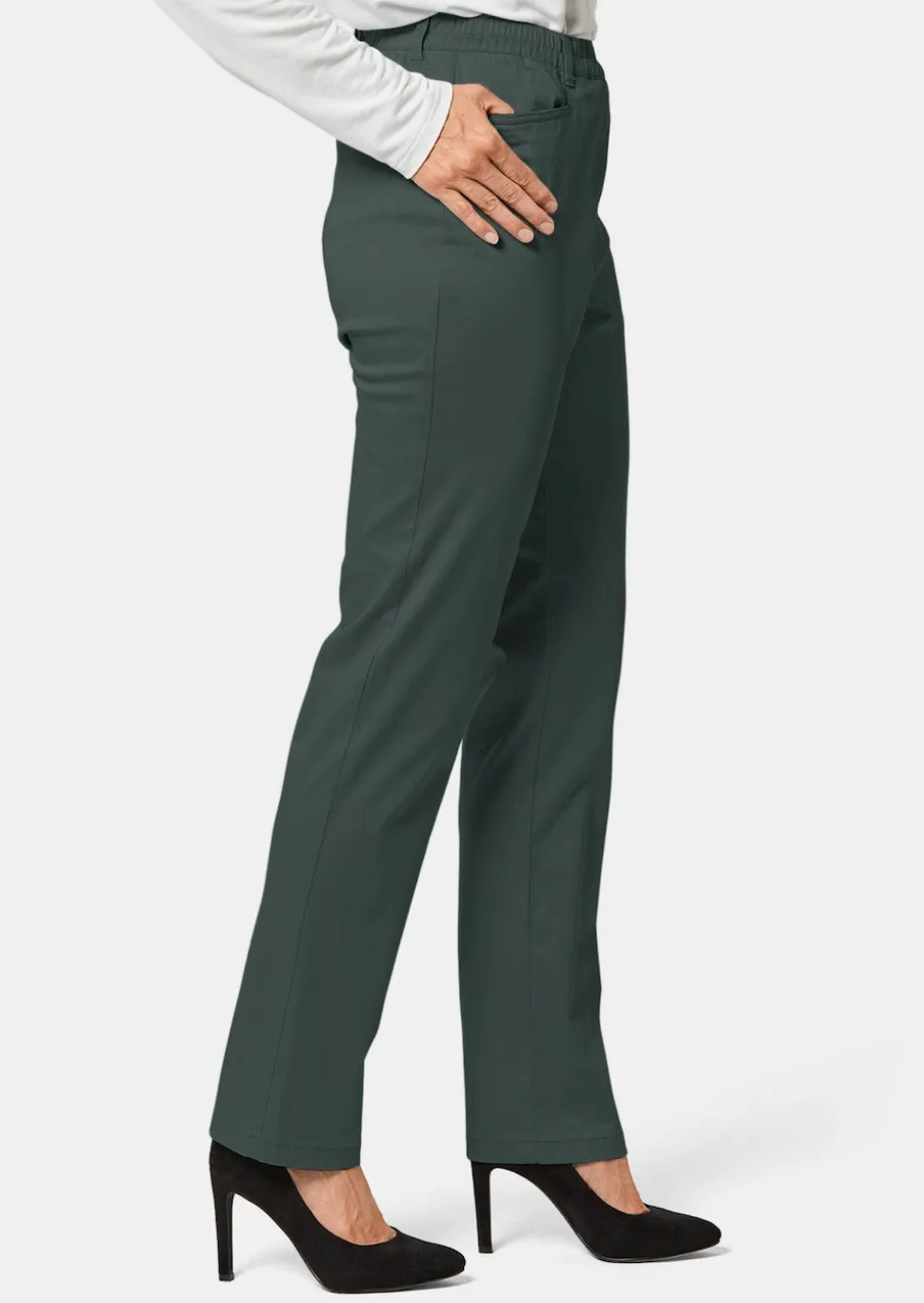 Schlupfhose LOUISA aus Baumwoll-Satin