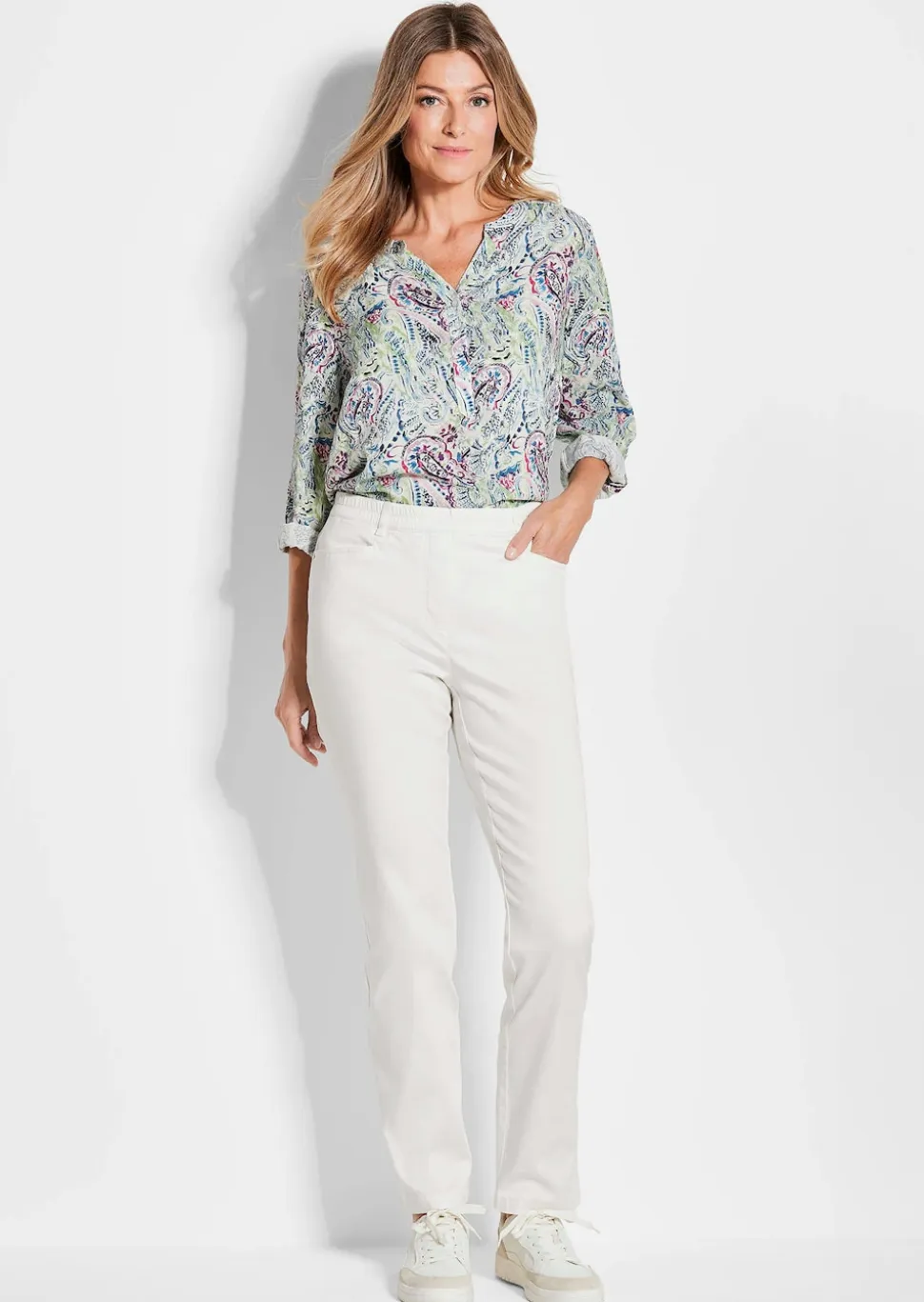 Schlupfhose LOUISA aus Baumwoll-Satin