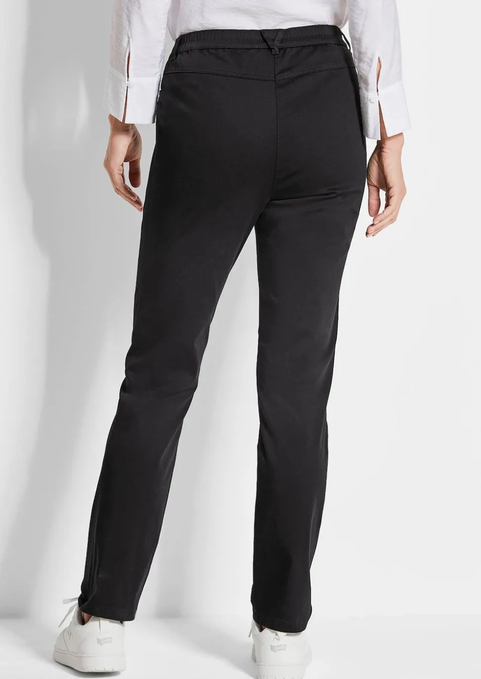 Schlupfhose LOUISA aus Baumwoll-Satin