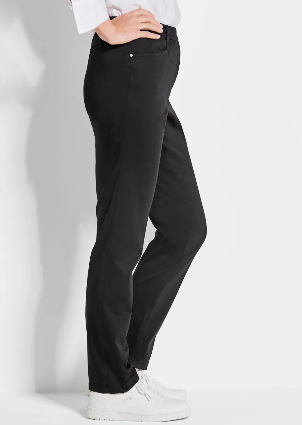 Schlupfhose LOUISA aus Baumwoll-Satin