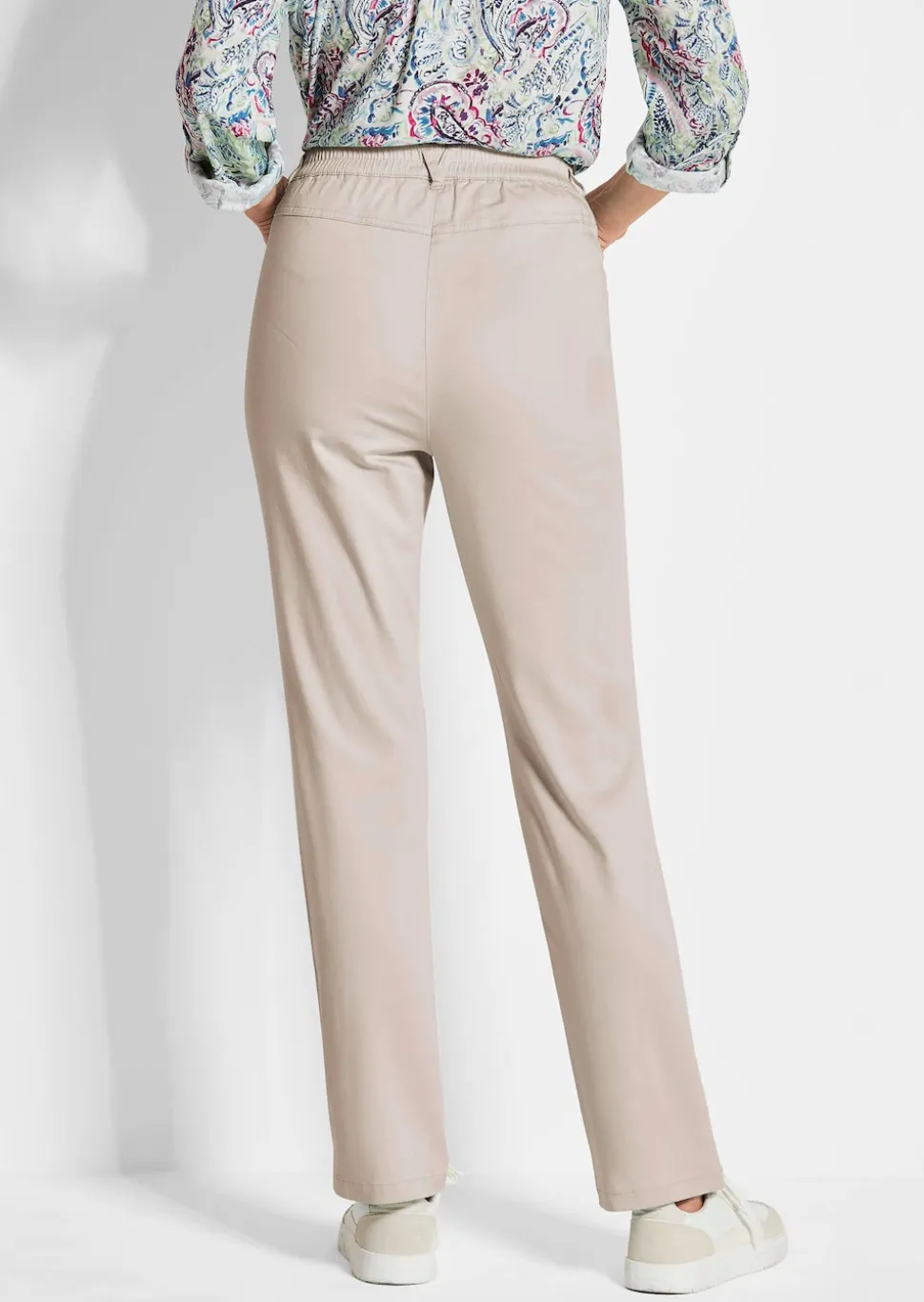 Schlupfhose LOUISA aus Baumwoll-Satin