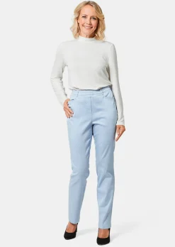 Schlupfhose LOUISA aus Baumwoll-Satin