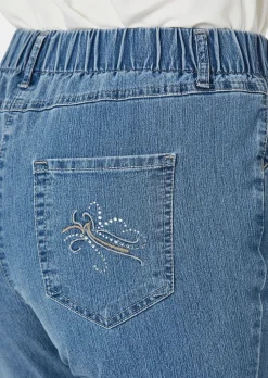 Schlupfjeans CARLA mit Glitzersteinen