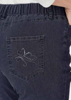 Schlupfjeans CARLA mit Glitzersteinen