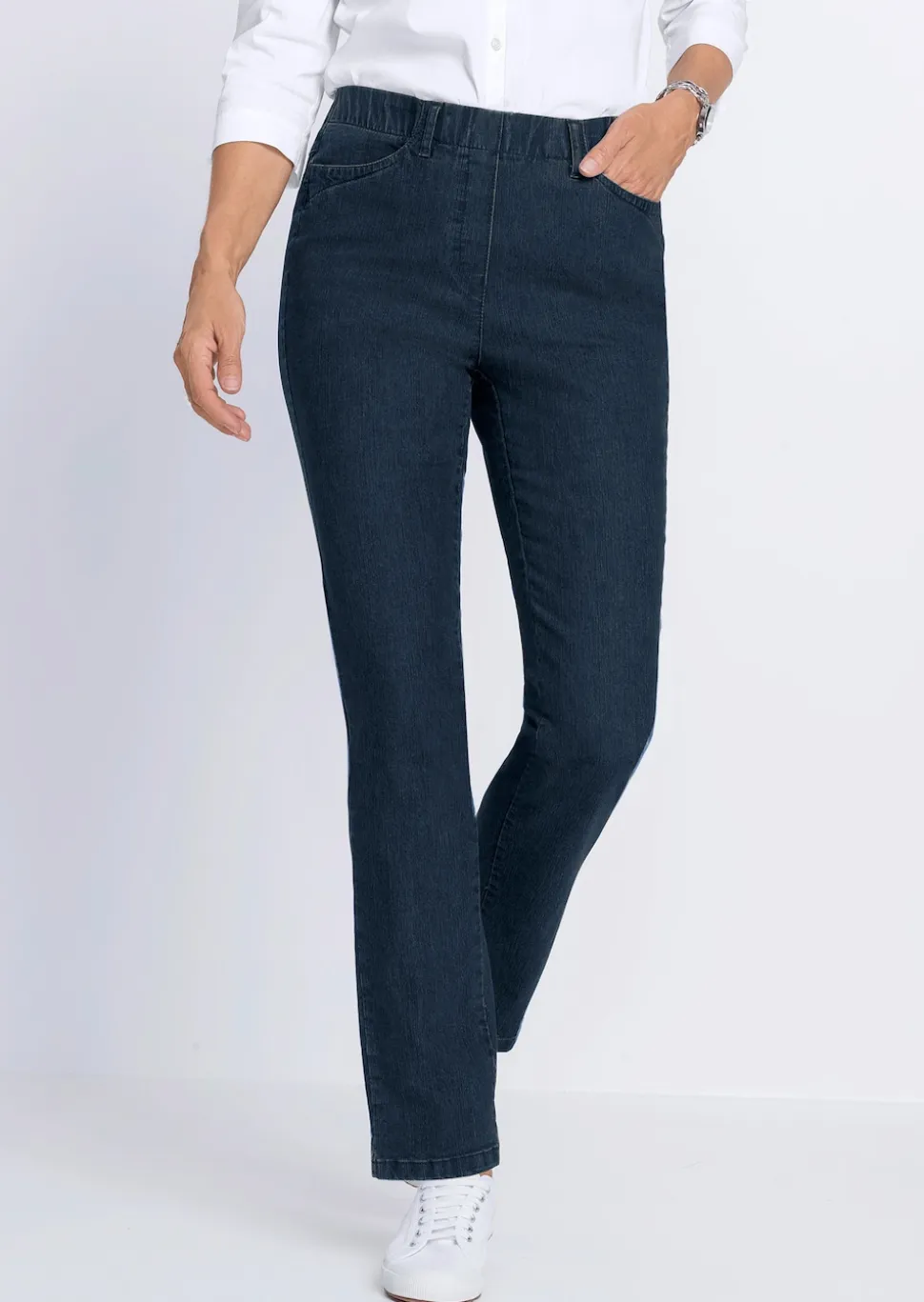 Schlupfjeans CARLA mit Glitzersteinen