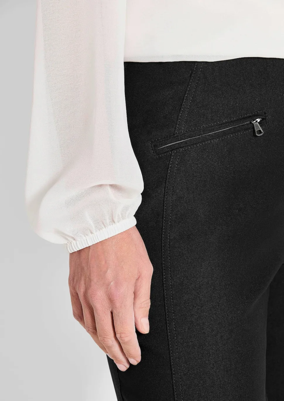 Schmale Bengalinhose LOUISA innen angeraut
