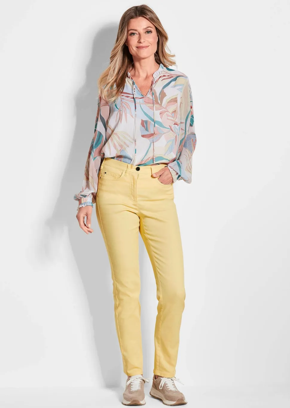Schmale High-Stretch-Jeans LOUISA