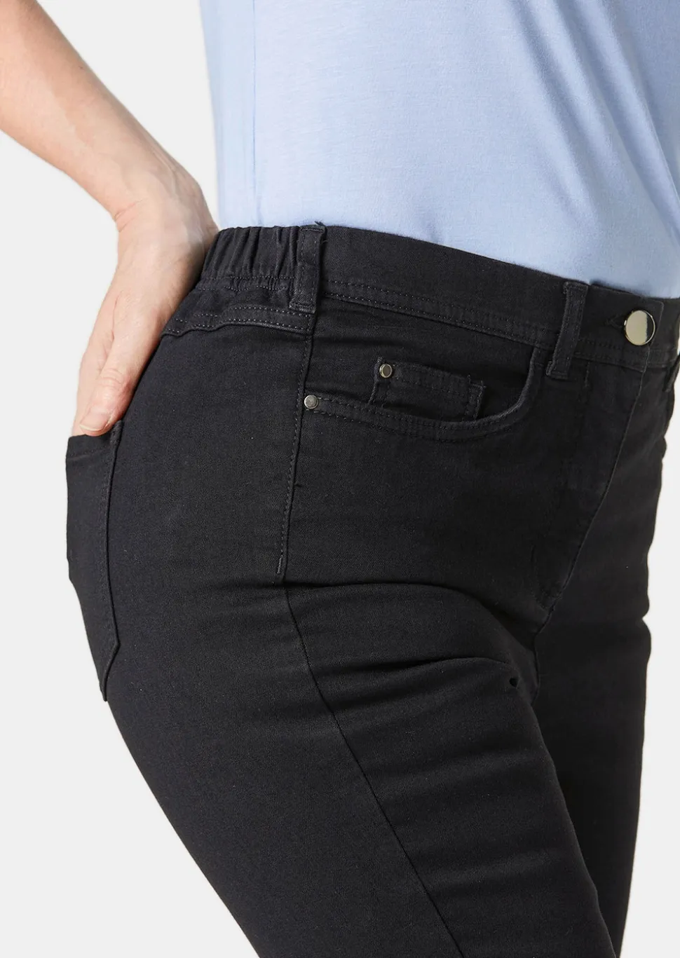 Schmale High-Stretch-Jeans LOUISA