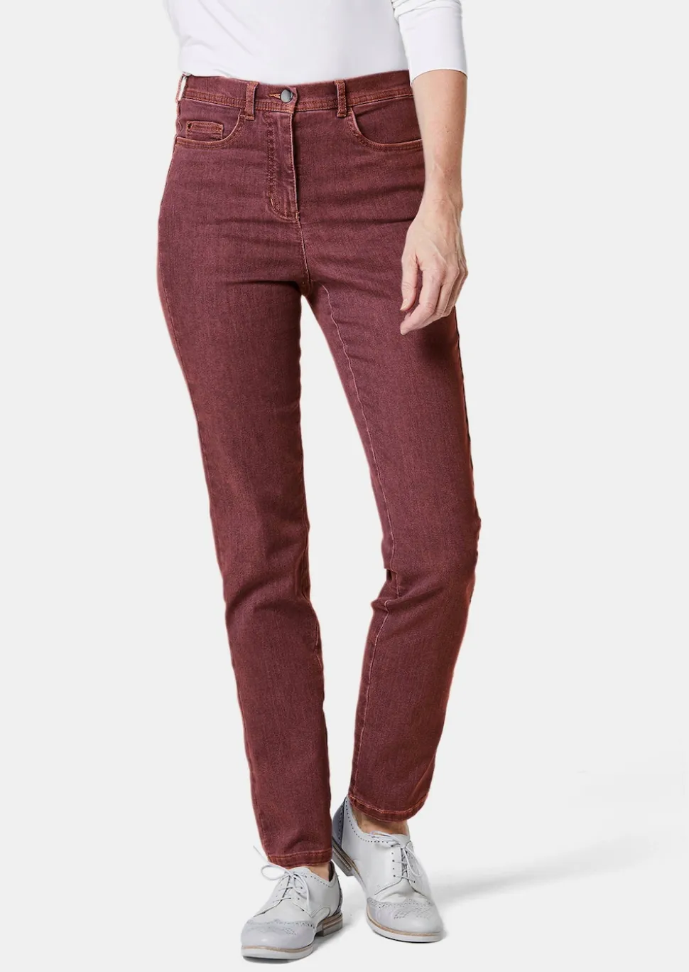 Schmale High-Stretch-Jeans LOUISA