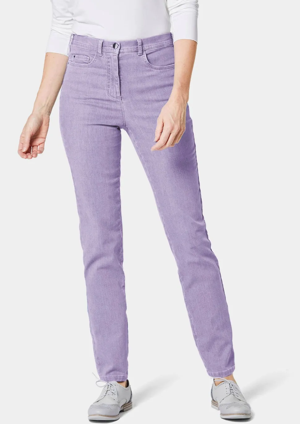 Schmale High-Stretch-Jeans LOUISA