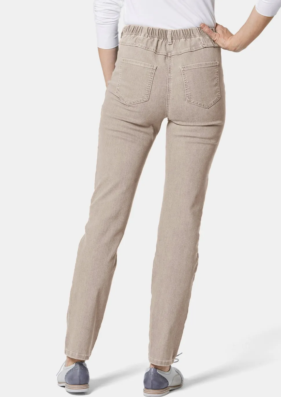 Schmale High-Stretch-Jeans LOUISA