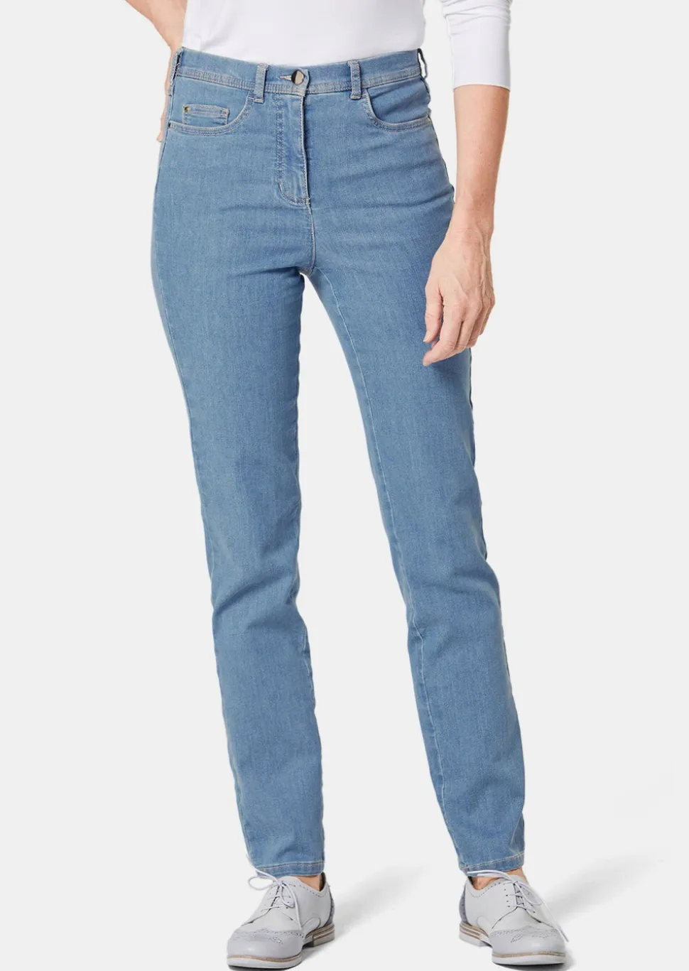 Schmale High-Stretch-Jeans LOUISA