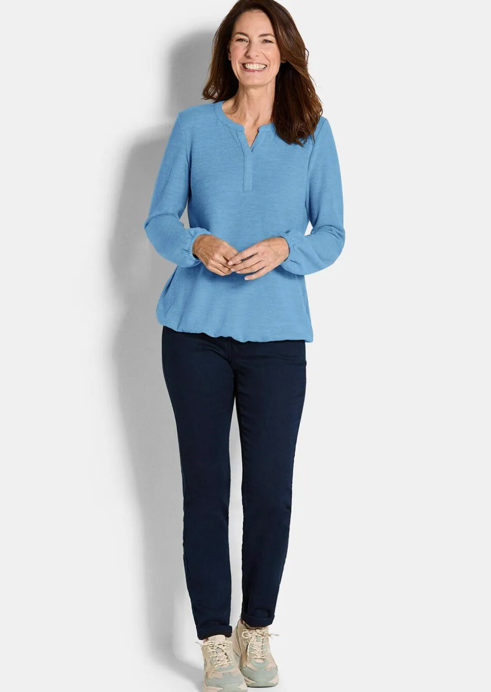 Shirt aus flauschigem Jersey