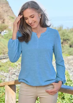 Shirt aus flauschigem Jersey