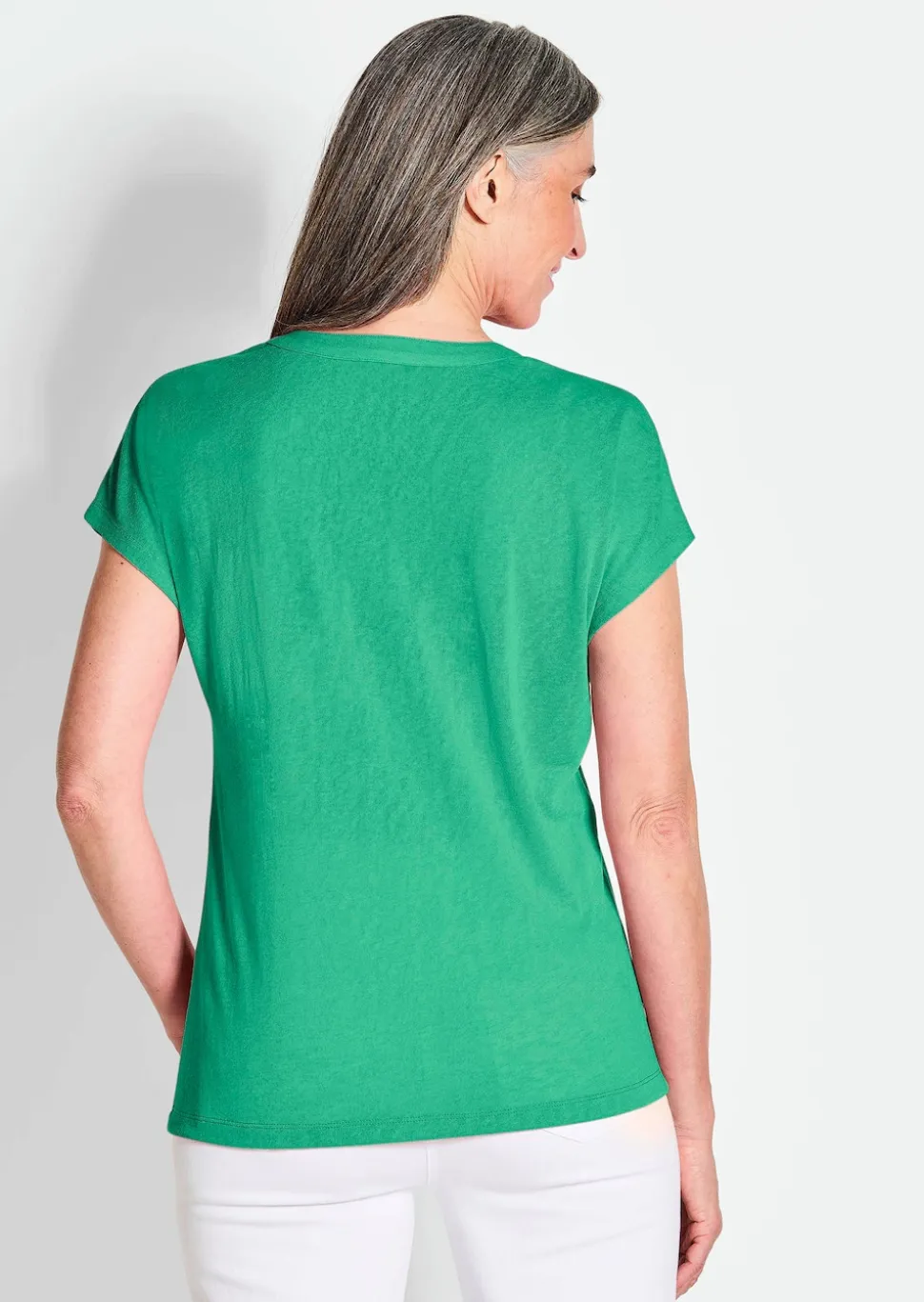 Shirt aus luftigem Viskosejersey