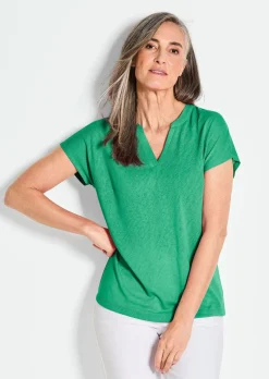 Shirt aus luftigem Viskosejersey