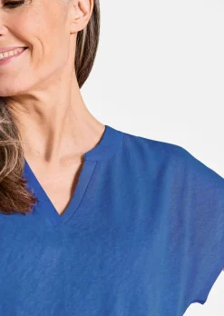 Shirt aus luftigem Viskosejersey