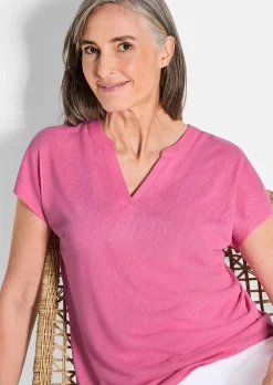 Shirt aus luftigem Viskosejersey