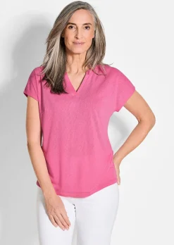 Shirt aus luftigem Viskosejersey