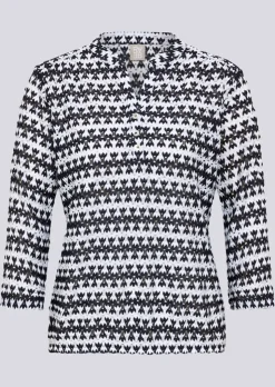 Shirt aus maritimer Spitze