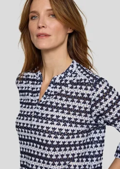 Shirt aus maritimer Spitze