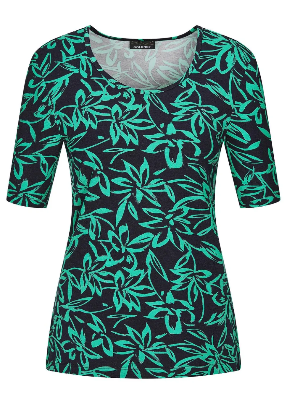 Shirt in farbintensivem Blumenmuster