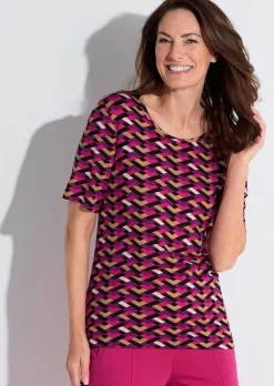 Shirt in geometrischem Print