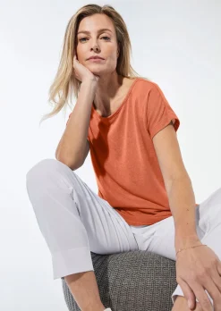 Shirt in Leinenoptik