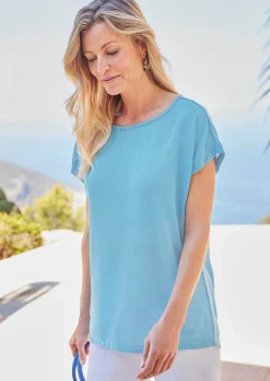 Shirt in Leinenoptik