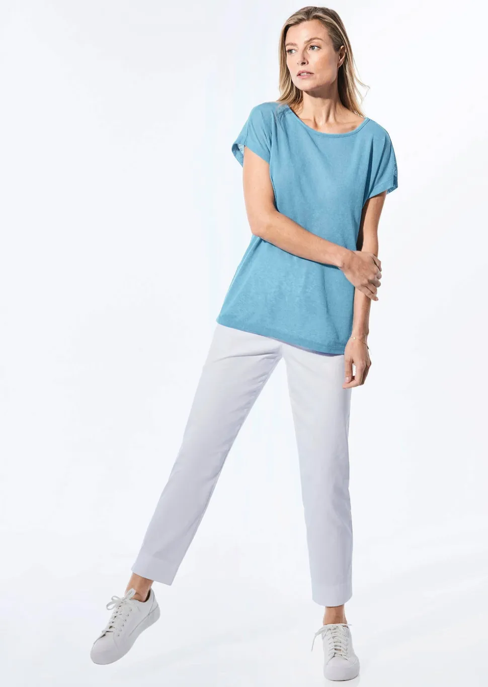 Shirt in Leinenoptik