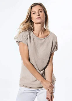 Shirt in Leinenoptik