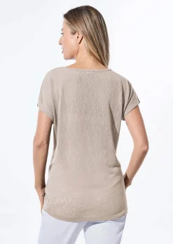 Shirt in Leinenoptik