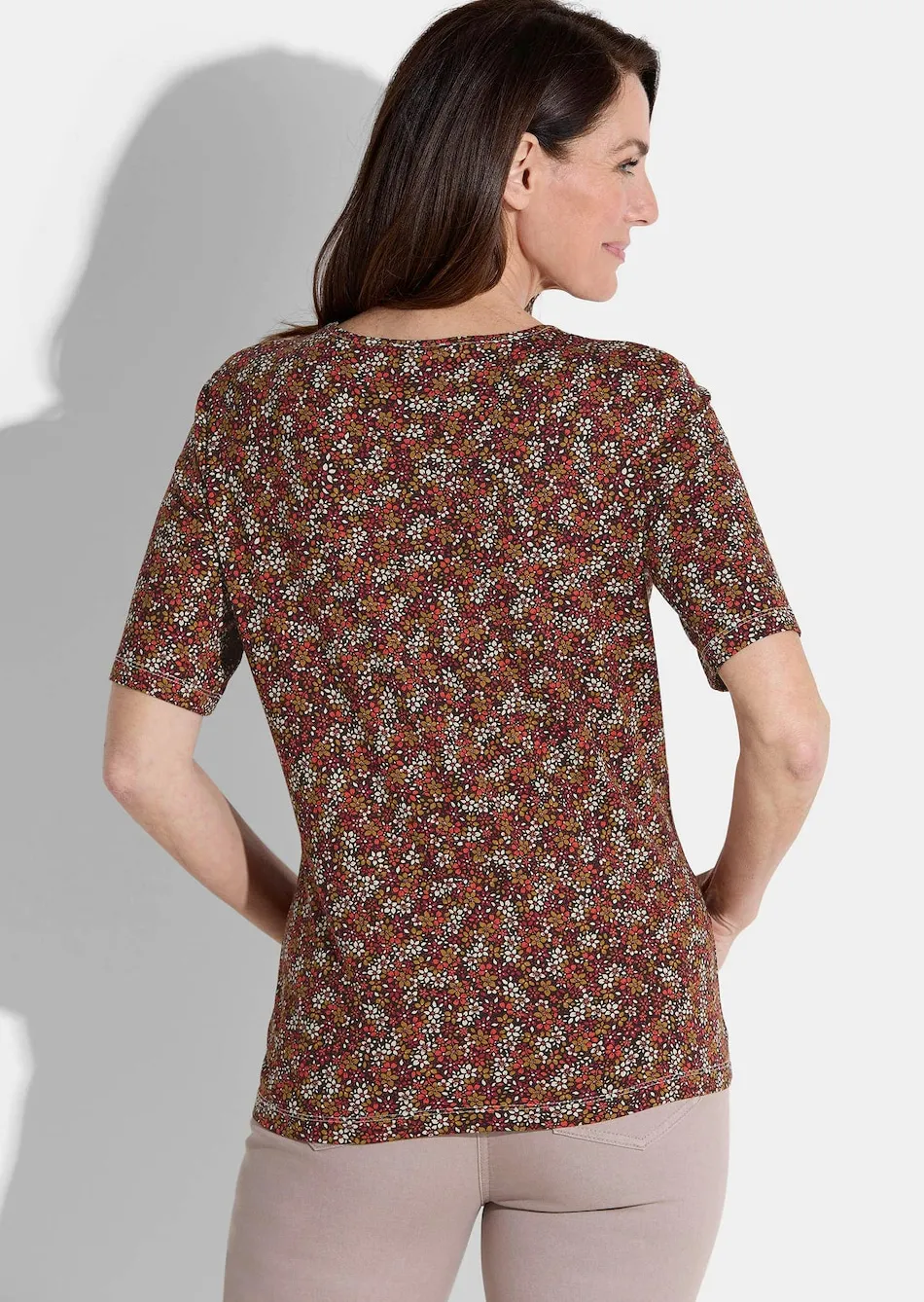 Shirt in Millefleurs-Print