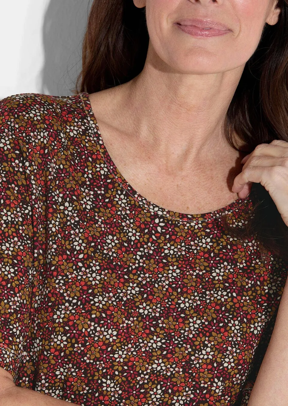 Shirt in Millefleurs-Print
