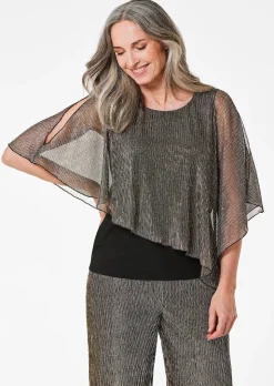 Shirt mit asymmetrischem Überwurf