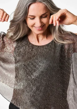 Shirt mit asymmetrischem Überwurf