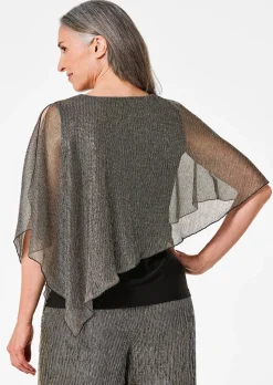 Shirt mit asymmetrischem Überwurf