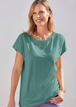 Shirt mit überschnittenen Schultern