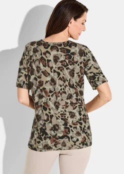 Shirt mit Blumen und Leomuster