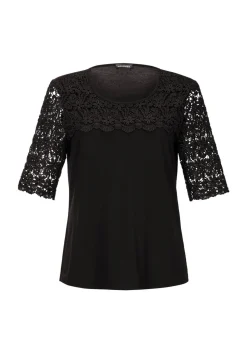 Shirt mit effektvoller Spitze