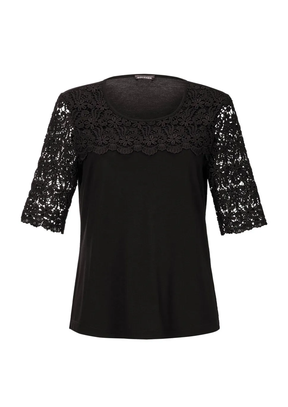 Shirt mit effektvoller Spitze